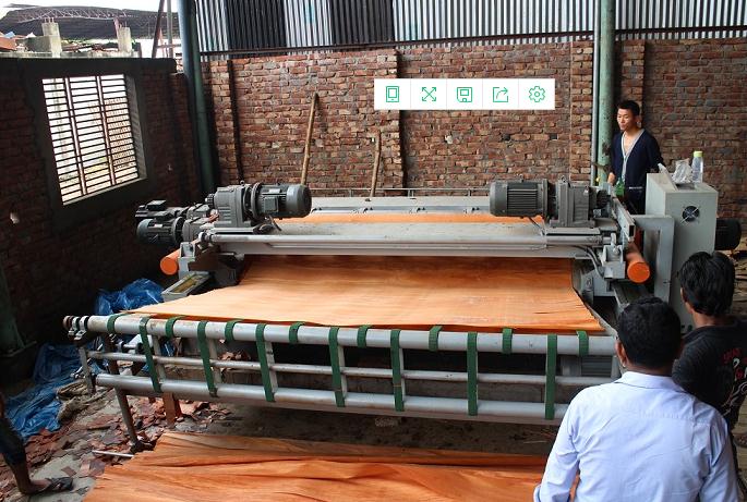 临沂国誉机械有限公司旋切机出口东南亚